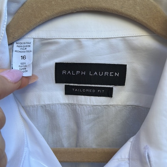 Ralph Lauren Tailored Fit white Button Down Shirt - Picture 4 of 6